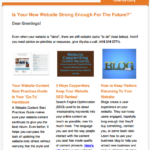 Constant Contact Enewsletter example