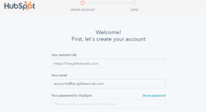 Create Your Hubspot Account
